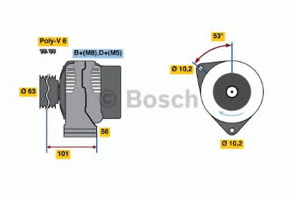 BOSCH 0 986 040 210 Генератор для FIAT SCUDO NATO (Фиат Сcудо нато) BOSCH 0 986 040 210 Генератор для FIAT SCUDO NATO (Фиат Сcудо нато)