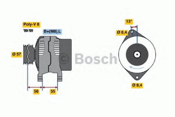BOSCH 0 123 505 014 Генератор для VOLVO 960 II (Вольво 960 2) BOSCH 0 123 505 014 Генератор для VOLVO 960 II (Вольво 960 2)