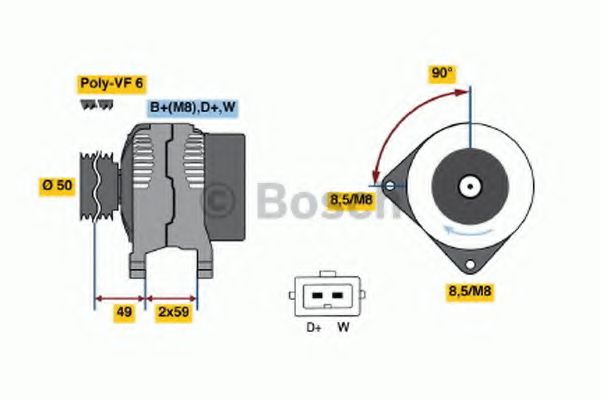 BOSCH 0 123 310 049 Генератор AFN для SEAT IBIZA II (Сеат Ибица 2) BOSCH 0 123 310 049 Генератор AFN для SEAT IBIZA II (Сеат Ибица 2)