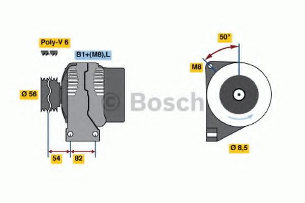 BOSCH 0 124 515 017 Генератор для VOLVO S60 I (Вольво S60 1) BOSCH 0 124 515 017 Генератор для VOLVO S60 I (Вольво S60 1)