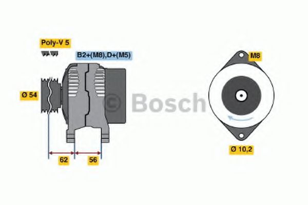 BOSCH 0 124 415 002 Генератор 100 для OPEL VECTRA C GTS (Опель Вектра с джити) BOSCH 0 124 415 002 Генератор 100 для OPEL VECTRA C GTS (Опель Вектра с джити)