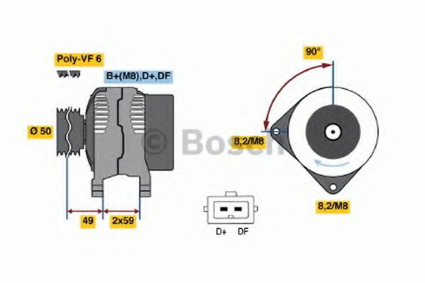 BOSCH 0 123 515 020 Генератор 10 2000 для SEAT IBIZA II (Сеат Ибица 2) BOSCH 0 123 515 020 Генератор 10 2000 для SEAT IBIZA II (Сеат Ибица 2)