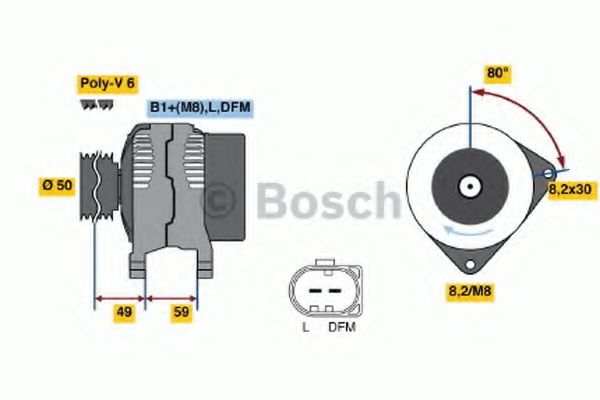 BOSCH 0 124 325 015 Генератор для SEAT ALHAMBRA (Сеат Альхамбра) BOSCH 0 124 325 015 Генератор для SEAT ALHAMBRA (Сеат Альхамбра)