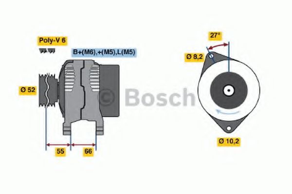 BOSCH 0 986 041 431 Генератор 