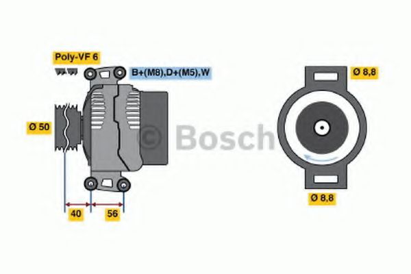 BOSCH 0 986 041 530 Генератор 