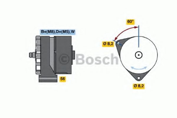 BOSCH 0 120 469 545 Генератор для автомобилей с кондиционером для AUDI 80 (Ауди 80) BOSCH 0 120 469 545 Генератор для автомобилей с кондиционером для AUDI 80 (Ауди 80)