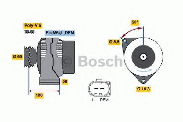 BOSCH 0 986 041 990 Генератор 