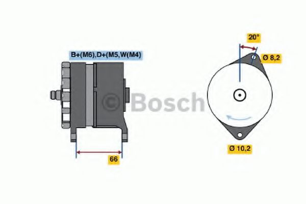 BOSCH 0 986 042 051 Генератор 