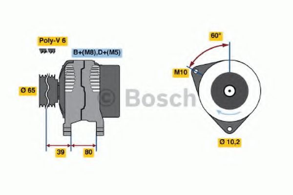 BOSCH 0 986 042 161 Генератор 
