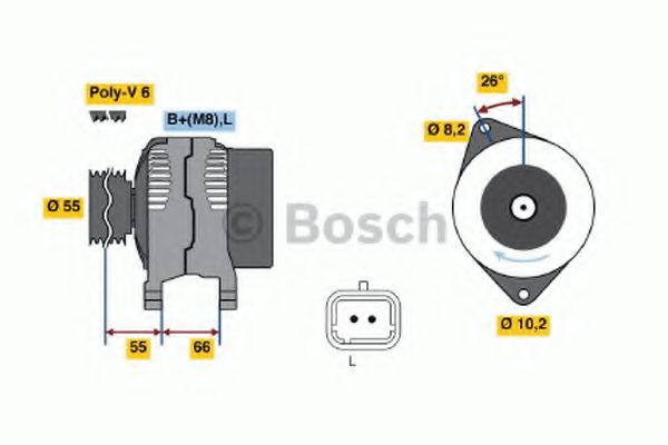 BOSCH 0 986 042 181 Генератор<br >F4R 736 