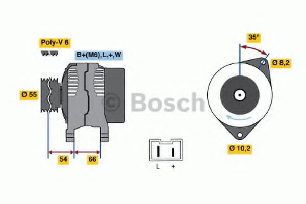 BOSCH 0 986 042 231 Генератор 