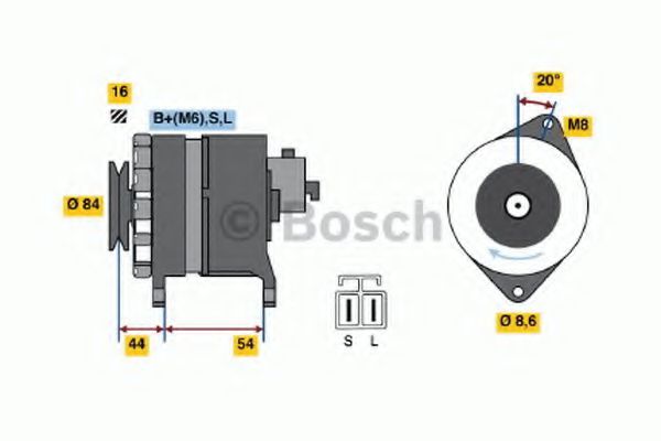 BOSCH 0 986 042 261 Генератор для MITSUBISHI MONTERO (Митсубиши/митсубиси Монтэро) BOSCH 0 986 042 261 Генератор для MITSUBISHI MONTERO (Митсубиши/митсубиси Монтэро)