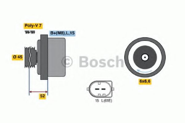 BOSCH 0 986 042 420 Генератор 