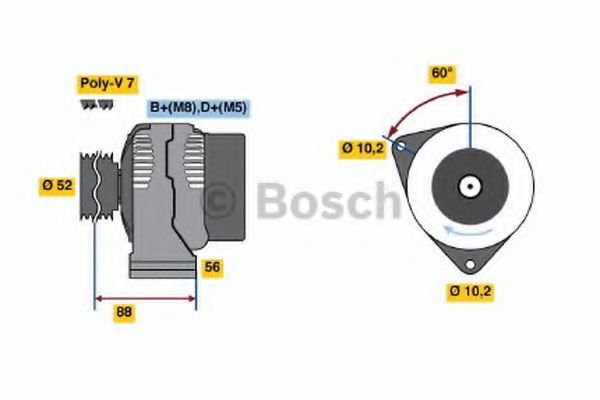 BOSCH 0 986 042 460 Генератор 