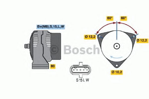 BOSCH 0 986 042 580 Генератор 