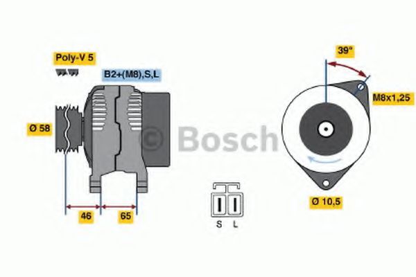 BOSCH 0 986 042 680 Генератор 