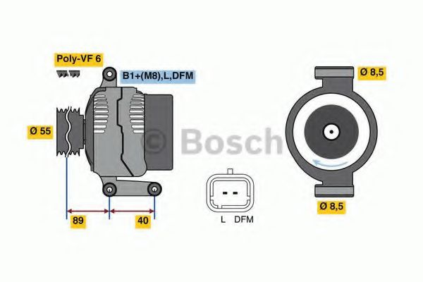 BOSCH 0 986 042 720 Генератор для RENAULT SCNIC I (Рено Сценик и) BOSCH 0 986 042 720 Генератор для RENAULT SCNIC I (Рено Сценик и)
