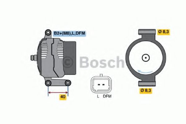 BOSCH 0 986 042 770 Генератор для DACIA LOGAN (Дача Логан) BOSCH 0 986 042 770 Генератор для DACIA LOGAN (Дача Логан)