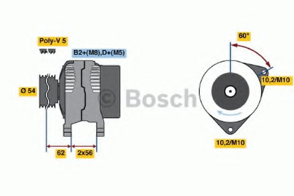 BOSCH 0 124 425 028 Генератор для OPEL CORSA CLASSIC (Опель Корса классик) BOSCH 0 124 425 028 Генератор для OPEL CORSA CLASSIC (Опель Корса классик)