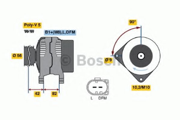BOSCH 0 986 044 340 Генератор 