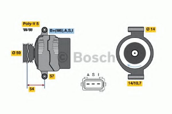 BOSCH 0 986 044 611 Генератор для FORD MONDEO (Форд Мондэо) BOSCH 0 986 044 611 Генератор для FORD MONDEO (Форд Мондэо)