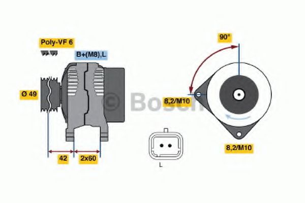 BOSCH 0 986 045 241 Генератор для RENAULT VEL SATIS (Рено Вел сатис) BOSCH 0 986 045 241 Генератор для RENAULT VEL SATIS (Рено Вел сатис)