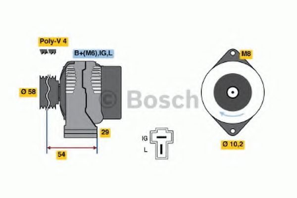 BOSCH 0 986 045 461 Генератор для DAIHATSU CUORE VI (Дайхатсу Cуорэ vи) BOSCH 0 986 045 461 Генератор для DAIHATSU CUORE VI (Дайхатсу Cуорэ vи)