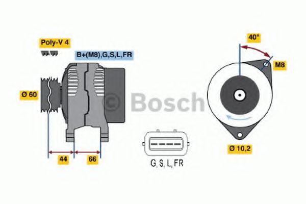 BOSCH 0 986 045 581 Генератор для MITSUBISHI MIRAGE (Митсубиши/митсубиси Мирагэ) BOSCH 0 986 045 581 Генератор для MITSUBISHI MIRAGE (Митсубиши/митсубиси Мирагэ)