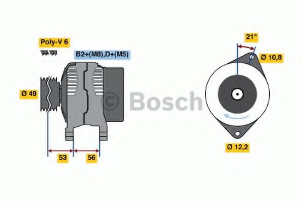 BOSCH 0 986 046 090 Генератор для FIAT BARCHETTA (Фиат Барчэтта) BOSCH 0 986 046 090 Генератор для FIAT BARCHETTA (Фиат Барчэтта)