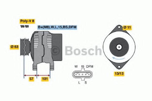 BOSCH 0 986 046 290 Генератор для VOLVO FH 12 (Вольво Фх 12) BOSCH 0 986 046 290 Генератор для VOLVO FH 12 (Вольво Фх 12)