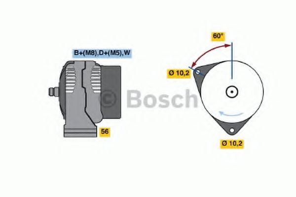 BOSCH 0 986 047 210 Генератор для MERCEDES-BENZ ZETROS (Мэрcэдэс-бэнз Зэтрос) BOSCH 0 986 047 210 Генератор для MERCEDES-BENZ ZETROS (Мэрcэдэс-бэнз Зэтрос)