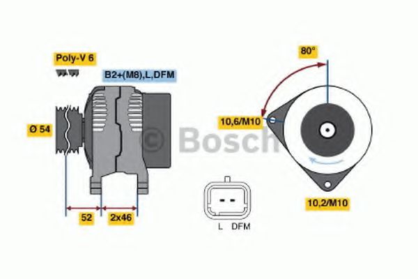 BOSCH 0 986 047 360 Генератор 150 для CITROËN C5 II (CитроËн С5 2) BOSCH 0 986 047 360 Генератор 150 для CITROËN C5 II (CитроËн С5 2)