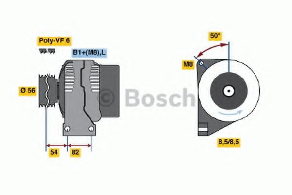 BOSCH 0 986 047 500 Генератор для VOLVO S60 I (Вольво S60 1) BOSCH 0 986 047 500 Генератор для VOLVO S60 I (Вольво S60 1)