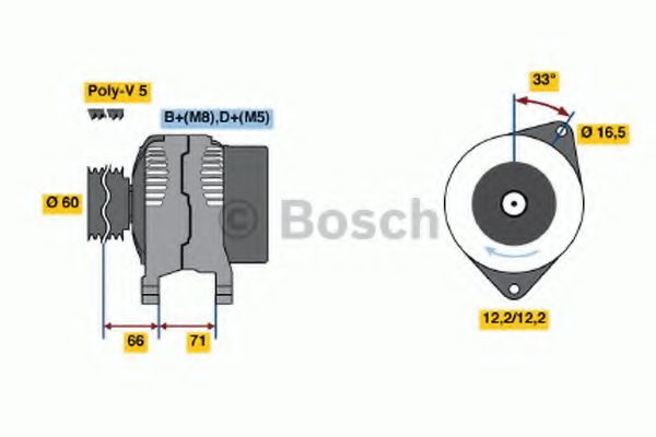 BOSCH 0 986 047 761 Генератор для FIAT PALIO (Фиат Палио) BOSCH 0 986 047 761 Генератор для FIAT PALIO (Фиат Палио)