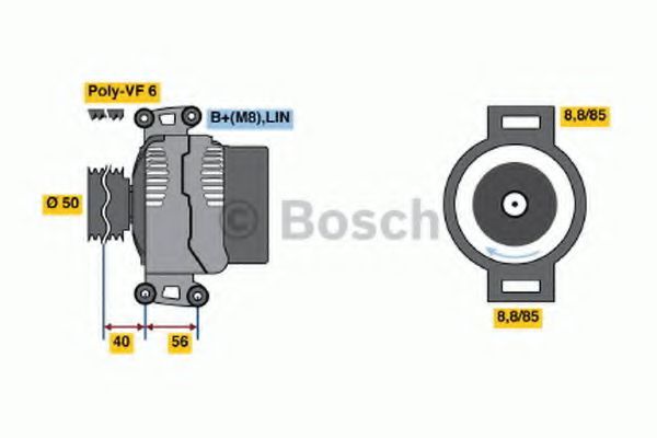 BOSCH 0 986 047 840 Генератор для MERCEDES-BENZ SPRINTER 5-T (Мэрcэдэс-бэнз Спринтэр 5-т) BOSCH 0 986 047 840 Генератор для MERCEDES-BENZ SPRINTER 5-T (Мэрcэдэс-бэнз Спринтэр 5-т)