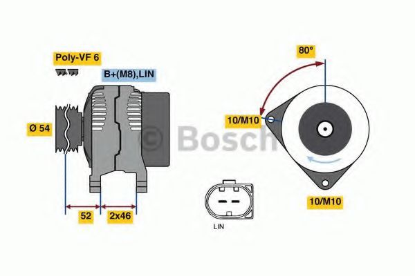 BOSCH 0 986 047 960 Генератор 150 для FORD TRANSIT COURIER (Форд Трансит cоуриэр) BOSCH 0 986 047 960 Генератор 150 для FORD TRANSIT COURIER (Форд Трансит cоуриэр)