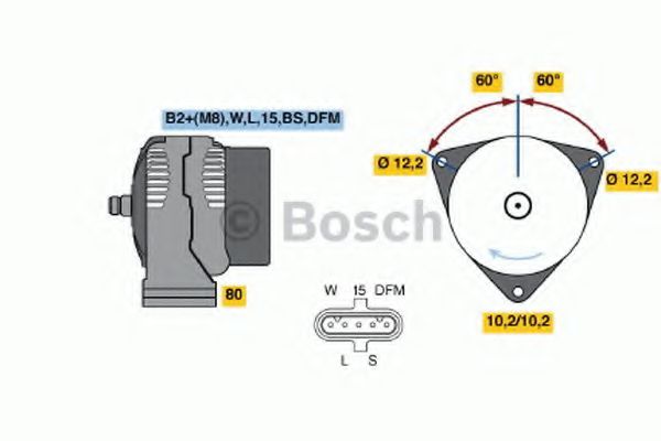 BOSCH 0 986 048 100 Генератор для MERCEDES-BENZ ZETROS (Мэрcэдэс-бэнз Зэтрос) BOSCH 0 986 048 100 Генератор для MERCEDES-BENZ ZETROS (Мэрcэдэс-бэнз Зэтрос)