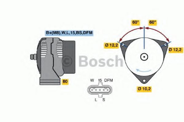 BOSCH 0 986 048 110 Генератор для MERCEDES-BENZ ZETROS (Мэрcэдэс-бэнз Зэтрос) BOSCH 0 986 048 110 Генератор для MERCEDES-BENZ ZETROS (Мэрcэдэс-бэнз Зэтрос)