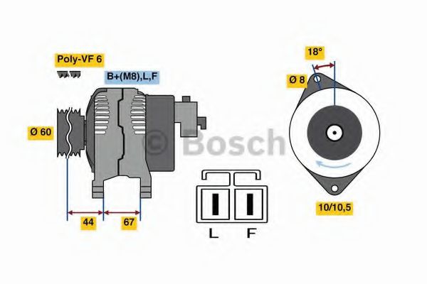 BOSCH 0 986 048 320 Генератор для автомобилей без кондиционера для OPEL ASTRA H (Опель Астра н) BOSCH 0 986 048 320 Генератор для автомобилей без кондиционера для OPEL ASTRA H (Опель Астра н)