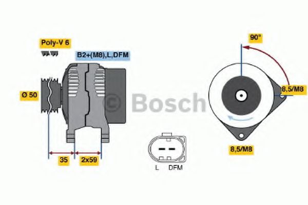 BOSCH 0 986 048 891 Генератор BME для SKODA FABIA (Шкода Фабиа) BOSCH 0 986 048 891 Генератор BME для SKODA FABIA (Шкода Фабиа)
