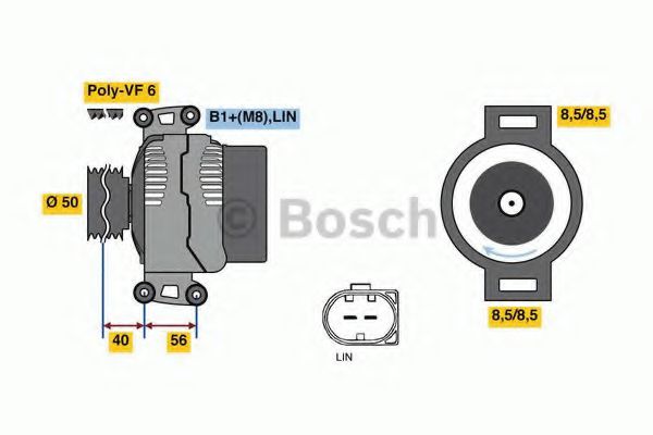 BOSCH 0 986 049 010 Генератор 120 для MERCEDES-BENZ SPRINTER 3,5-T (Мэрcэдэс-бэнз Спринтэр 3,5-т) BOSCH 0 986 049 010 Генератор 120 для MERCEDES-BENZ SPRINTER 3,5-T (Мэрcэдэс-бэнз Спринтэр 3,5-т)