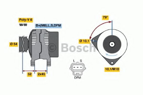 BOSCH 0 986 049 161 Генератор для FORD-USA (Форд-уса) BOSCH 0 986 049 161 Генератор для FORD-USA (Форд-уса)
