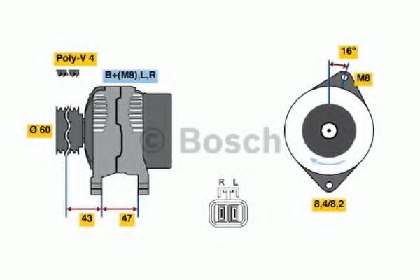 BOSCH 0 986 049 201 Генератор для HYUNDAI SANTRO XING (Хендай Сантро xинг) BOSCH 0 986 049 201 Генератор для HYUNDAI SANTRO XING (Хендай Сантро xинг)