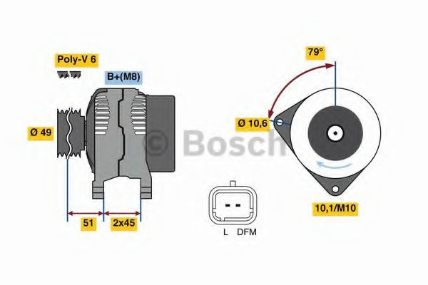 BOSCH 0 986 049 560 Генератор N6A FF<TU5JP4> для CITROËN C4 I (CитроËн С4 и) BOSCH 0 986 049 560 Генератор N6A FF<TU5JP4> для CITROËN C4 I (CитроËн С4 и)