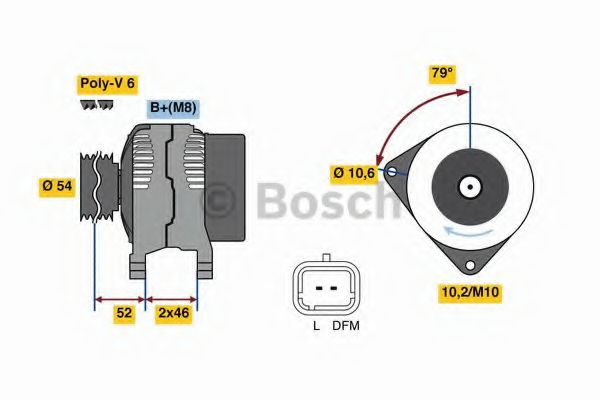 BOSCH 0 986 049 700 Генератор для PEUGEOT PARTNER PATAGONICA / URBANA (Пежо Партнер патагоника / урбана) BOSCH 0 986 049 700 Генератор для PEUGEOT PARTNER PATAGONICA / URBANA (Пежо Партнер патагоника / урбана)