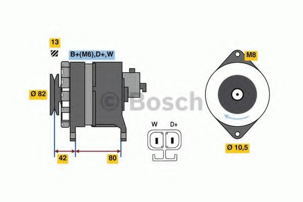 BOSCH 0 986 049 730 Генератор для NISSAN ECO-T (Ниссан Эcо-т) BOSCH 0 986 049 730 Генератор для NISSAN ECO-T (Ниссан Эcо-т)