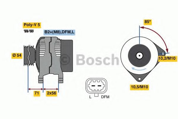 BOSCH 0 986 049 990 Генератор для OPEL ASTRA H (Опель Астра н) BOSCH 0 986 049 990 Генератор для OPEL ASTRA H (Опель Астра н)