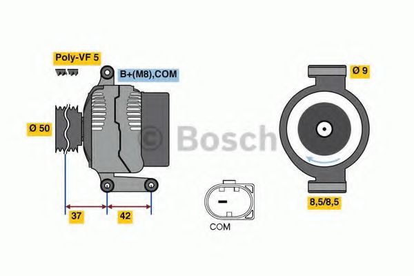 BOSCH 0 986 080 040 Генератор 04 2012 для MERCEDES-BENZ A-CLASS (Мэрcэдэс-бэнз А класс) BOSCH 0 986 080 040 Генератор 04 2012 для MERCEDES-BENZ A-CLASS (Мэрcэдэс-бэнз А класс)