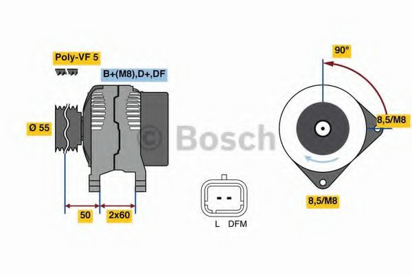 BOSCH 0 986 080 140 Генератор для RENAULT GRAND SCNIC II (Рено Гранд сценик 2) BOSCH 0 986 080 140 Генератор для RENAULT GRAND SCNIC II (Рено Гранд сценик 2)