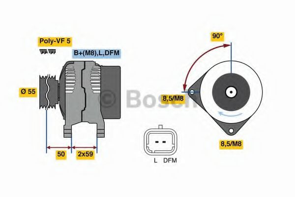 BOSCH 0 986 080 290 Генератор для RENAULT GRAND SCNIC II (Рено Гранд сценик 2) BOSCH 0 986 080 290 Генератор для RENAULT GRAND SCNIC II (Рено Гранд сценик 2)